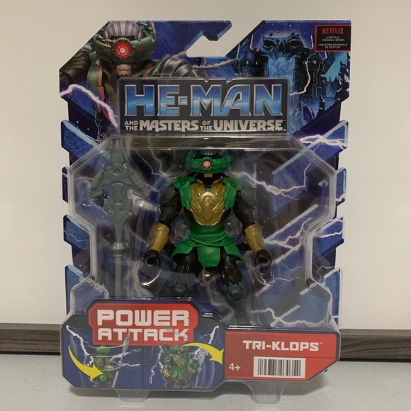 HE-MAN and The Masters of The Universe: Power Attack Tri-Klops Action Figure-NIB - Picture 1 of 12